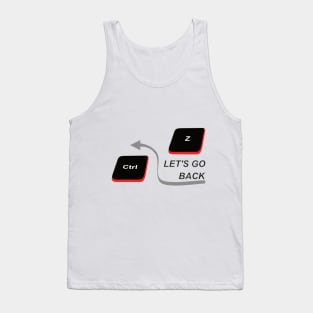 Shortcut keys to go back Tank Top